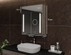 Armario de baño con espejo LED L02 Emily 66,5 x 72 cm en color Roble Oslo #2
