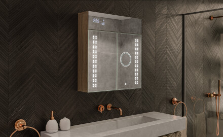 Armario con espejo con luz LED - L55 Emily 66,5 x 72cm
