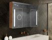 Armario con espejo con luz LED - L02 Emily 100 x 72cm