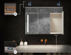 Armario con espejo con luz LED - L02 Emily 100 x 72cm #6