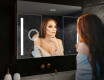 Armario con espejo con luz LED - L02 Emily 100 x 72cm #9