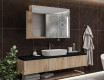Armario de baño suspendido con espejo LED L02 Emily 100 x 72 cm en color San Marino #11