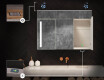 Armario de baño suspendido con espejo LED L02 Emily 100 x 72 cm en color San Marino #6