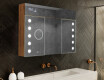 Armario con espejo con luz LED - L06 Emily 100 x 72cm