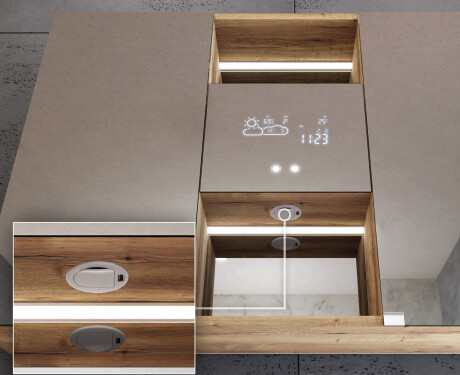 Armario de baño LED Lisa 100 x 70cm #10