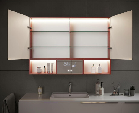 Armario de baño LED Emma - de 2 puertas 100 x 72cm #12