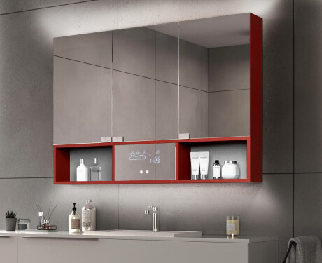 Armario de baño LED Emma - de 3 puertas 100 x 72cm