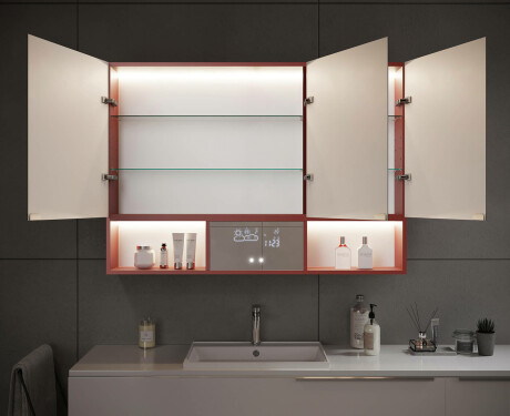 Armario de baño LED Emma - de 3 puertas 100 x 72cm #12