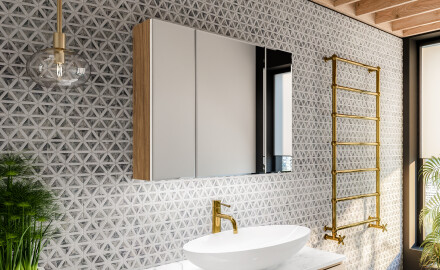 Armario de baño LED Clara 70 x 60cm