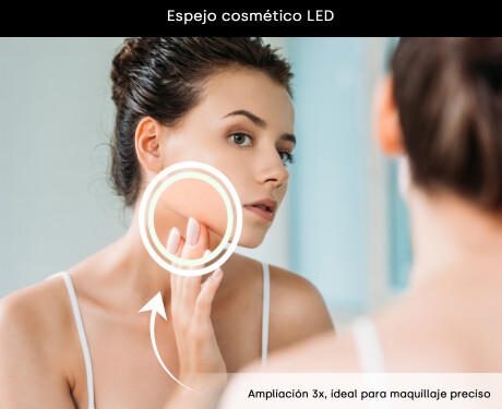 Espejo LED Moderno Redondeado con marco iPad Displine L141 #6