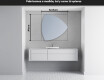 Espejo de baño LED de forma irregular T221 #3