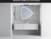 Espejo de baño LED de forma irregular T222 #5