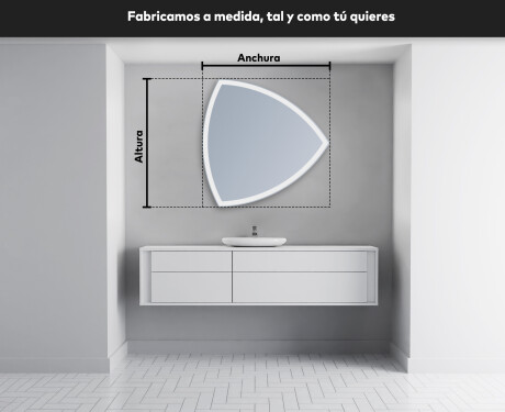 Espejos a medida pared con luz T222 #3