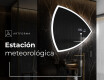 Espejo de baño LED de forma irregular T222 #6