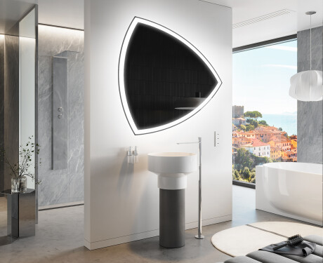 Espejo de baño LED de forma irregular T222 #9
