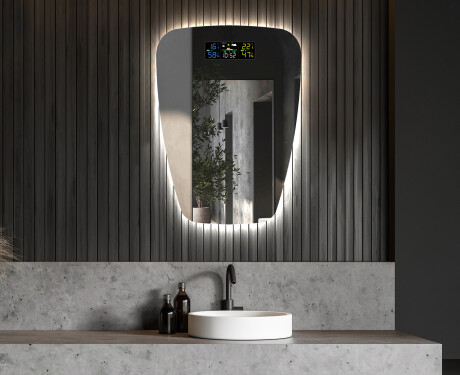 Espejo de baño LED de forma irregular Z221 #6