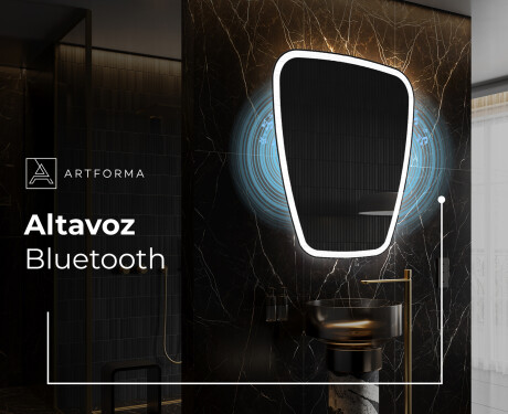 Espejo de baño LED de forma irregular Z222 #5