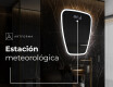 Espejo de baño LED de forma irregular Z222 #6