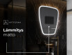 Espejo de baño LED de forma irregular Z222 #8
