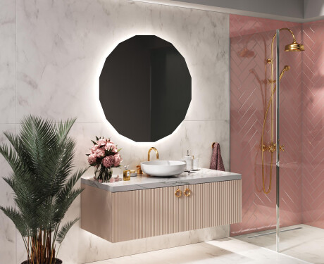 Espejo redondo baño con luz LED L112 #2