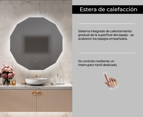 Espejo redondo baño con luz LED L112 #8