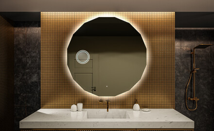 Espejo redondo baño con luz LED L112