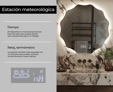 Espejo pared redondo con LED L193 #11