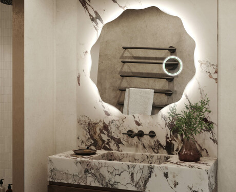 Espejo pared redondo con LED L193 #3