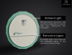Espejo pared redondo con LED L193 #4