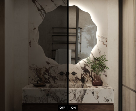 Espejo pared redondo con LED L193 #6