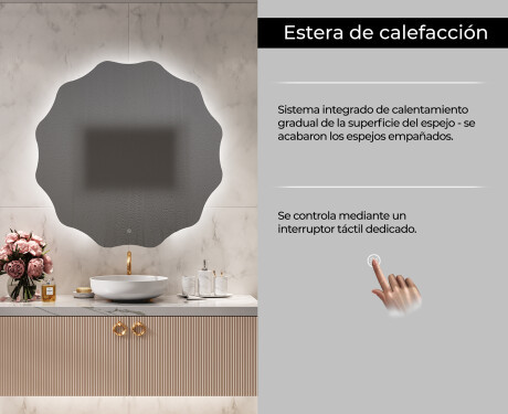 Espejo pared redondo con LED L193 #7