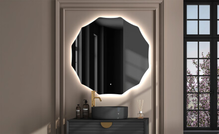 Espejo pared redondo con LED L193