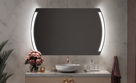 Espejo de baño moderno e iluminado LED L68