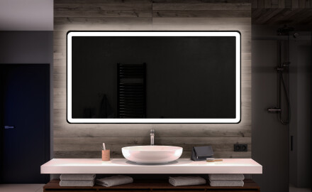 Espejo de baño moderno e iluminado LED L59