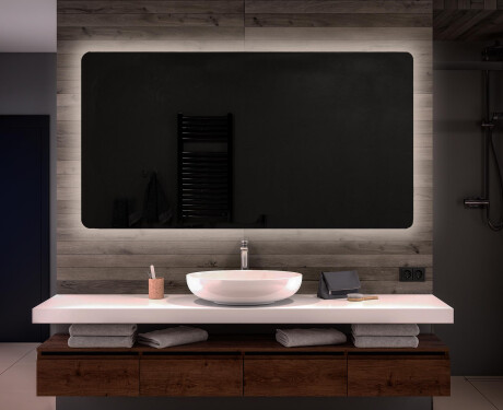 Espejo de baño moderno e iluminado LED L60 #1
