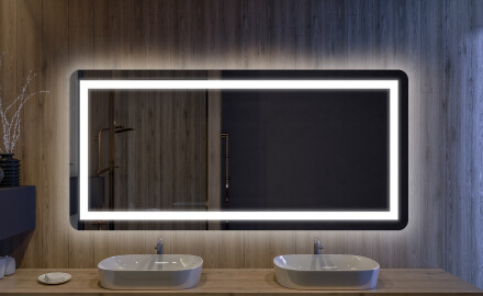 Espejo de baño moderno e iluminado LED L63