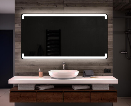 Espejo de baño moderno e iluminado LED L73 #1