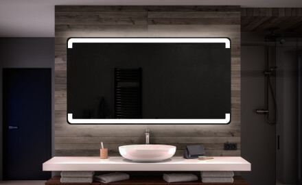 Espejo de baño moderno e iluminado LED L73