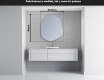 Espejo de baño LED de forma irregular E221 #4