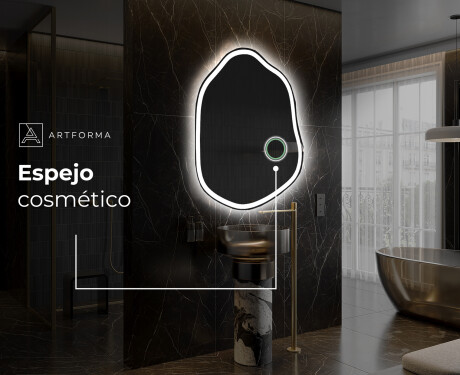 Espejo de baño LED de forma irregular E222 #5