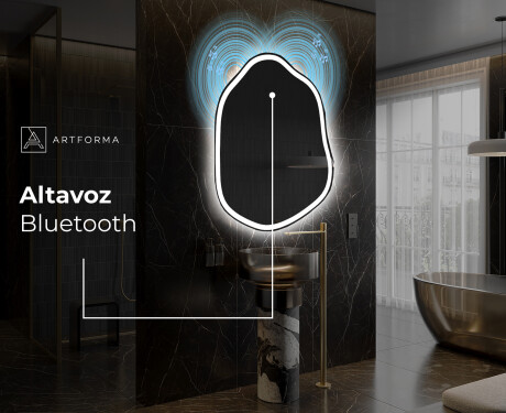 Espejo de baño LED de forma irregular E222 #6