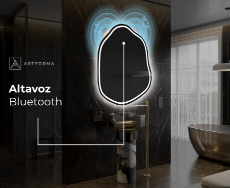 Espejo de baño LED de forma irregular E223 #6
