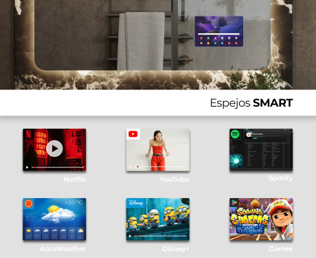 Espejos retroiluminado para baños  L142 #3