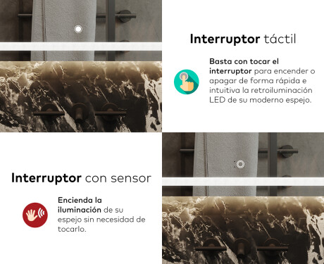 Espejos retroiluminado para baños L143 #9