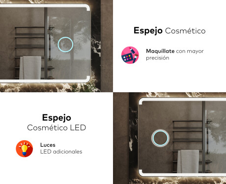 Espejos retroiluminado para baños  L145 #8