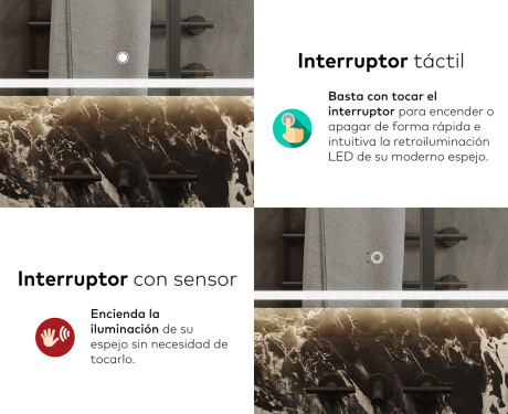 Espejos retroiluminado para baños L147 #9