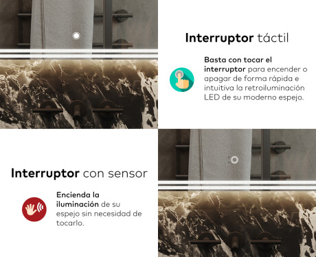 Espejos retroiluminado para baños L148 #9