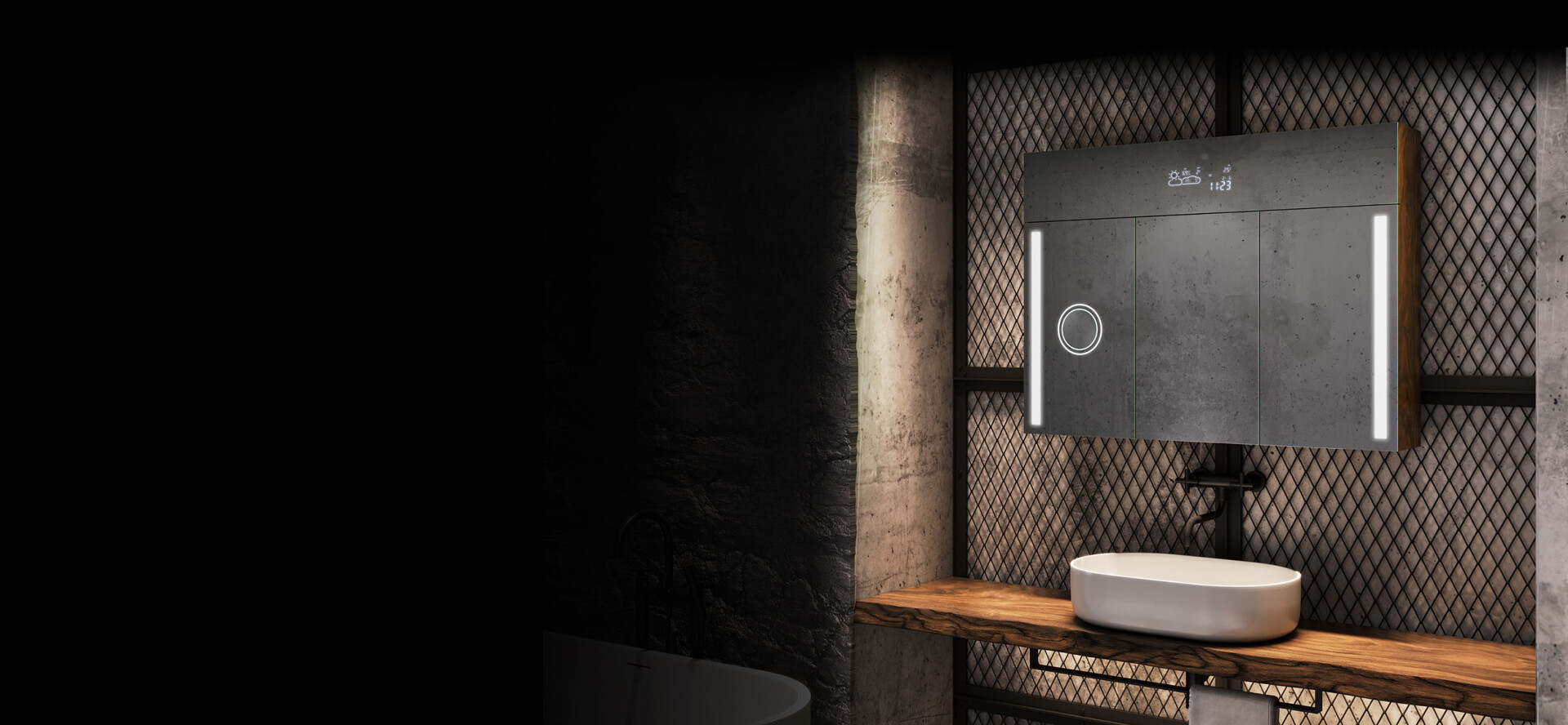 Artforma - Espejo baño con luz LED SMART L136 Samsung