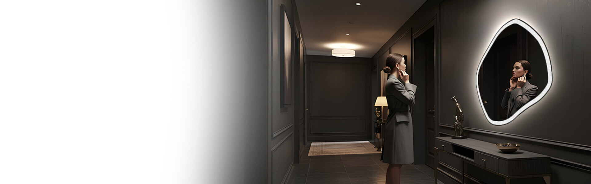 Espejos LED irregulares